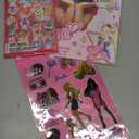 Set for Girl: Tattoos 50ct, 30 Stickers Cocomelon, Puffy 17 Stickers Barbie