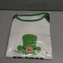 2 x TMSD Women's Mardi Gras St Patrick's Day Sweatshirt Raglan Sleeve Crew Neck Top (Green, XL)