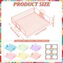 6 Pack Stackable Paper Tray Classroom, Pastel