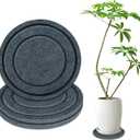 BXI Felt Plant Saucer Mat - 3 Pcs 10 Inch Water Absorbent Planter Coaster, Thick Flower Pot Saucer Pad, Planting Drip Tray for Indoors, Fabric Protective Plate for Tabletop and Floor Surface