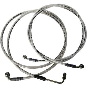 Extended Front & Rear Brake Hose Lines Brake Cable Set Compatible with Polaris RZR 570 800 800S 4 800 XP 900 XP 4 900 900S Part # 1911582 1911579 1911583 1911725 1911609