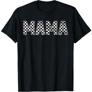 Pit Crew Mama Racing Car Family Matching Birthday Party T-Shirt, L