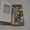 Ling's Moment Fake Flowers Box, Faux Artificial Greenery Stems Foam Roses Silk Lilac for Wedding Decor Centerpieces Table Decorations Floral Arrangements, Powder Blue & Champagne Pink, Deluxe Combo