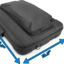 CASEMATIX Portable Monitor Case for 24 Inch Monitor, 27 Inch Monitor & Portable Displays Up to 29", Hard Shell EVA Carrying Travel Case with Padded Foam Screen Protector and Storage