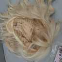 Blonde Wigs for Women Short Wavy Bob Wig With Bangs Heat Resistant Synthetic Wigs for Daily Party Cosplay Costume Wig Use