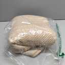 IOHOUZE Washable Area Rug 4x6 Non Slip Rubber Backed Woven Rugs for Entryway Indoor Bedroom Rugs Kitchen Rug Floor Throw Carpet for Entrance Front Door Living Room, Warm Beige/Orange/Apricot