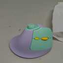 seenda Ergonomic Mouse Wireless, MOU-302 Bluetooth Vertical Mouse Rechargeable, Optical Mice with 1000/1600/2400 DPI, Volume Knob, 3 Multi-Device Connectivity for Computer/PC/Laptop/Mac, Purple