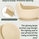 24 PCS Silicone Baby Feeding Set, Baby Led Weaning Supplies Includes Suction Bowls and Divided Plates, Adjustable Silicone Bib, Spoons&forks, Training cup with straw (Green+Brown+Beige)