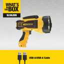 STANLEY FATMAX SL10LEDS Rechargeable 2200 Lumen Lithium Ion Ultra Bright LED Spotlight Flashlight with USB Power Charger