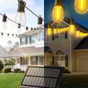 50ft-Solar-Powered-Lights-Outdoor-Waterproof-String Lights-Outside-Patio-Yard-Garden-Fence-Backyard-Deck-Porch-Balcony-Patios-Camping-Battery-Operated-LED-Fairy-Strip-Lighting-Hanging-Edison-Bulbs-S14 (50FT(15 Sockets))