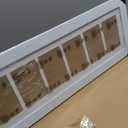 8x26 Picture Frame Display 6 opening 4X6 Picture Frame Collage,Multi Photo Frame with Mat,Plexiglass,Wall or Tabletop Decor,Distressed White Wood Grain