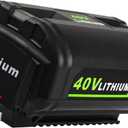 5.0Ah 40V Battery Replacement for Ryobi 40V Battery Compatible with Ryobi 40V Lithium-Ion Rapid Charger and Ryobi 40V Cordless Power Tools