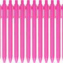 U-RIGHT 12 Pcs Gel Ink Pens Black Ink 0.5 mm Fine Point Smooth Writing Cute Pens for Office School (Pink)