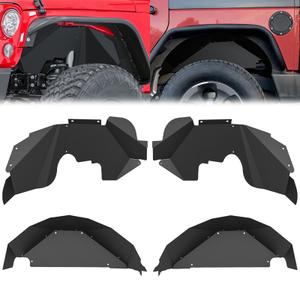Front Rear Inner Fender Liners for 2007-2018 Jeep Wrangler JK JKU 2/4 Door