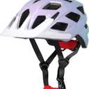 Kids Bike Helmet, 2 Size Adjustable for Youth Toddler Boys & Girls 3-5-8-10-12-14 Years, Child Helmets with Visor for Skating Cycling Scooter (Purple blue gradient) Size: M: 54-58 cm / 21.3"-22.8"