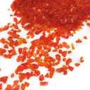 3 x Crushed Glass Glitter, Broken Shattered Glass Gems Chips for Resin Art Crafts, Epoxy Resin Supplies, Geod Painting, DIY Art Projects, Jewelry Making,3-6mm, 200g/7oz (Tangerine)