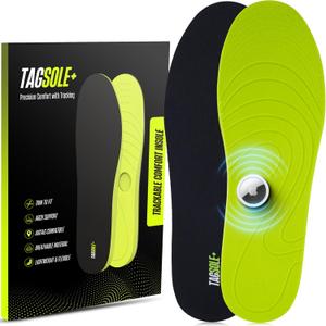 AirTag Shoe Insole - Comfortable & Secure AirTag Shoe Insert for Safety | GPS Tracker Insole for Kids, Elderly & Special Needs  Airtag Hidden Accessory ((20-24cm / 7.87-9.45))