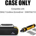 Case for DEWALT Cordless Screwdriver with FLEXDRIVE Control and Screwdriving Bits DWHT66719 - Travel Protective Carrying Storage Bag (Black)