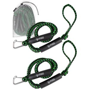 Gradient Fitness Bungee Dock Line | Marine Rope Boat Dock Lines Make Docking & Boarding Easy for Jetski, Kayak, Pontoon. Boat Accessories Stretch 4'-5.5'. Mooring Boat Rope Absorbs Shock