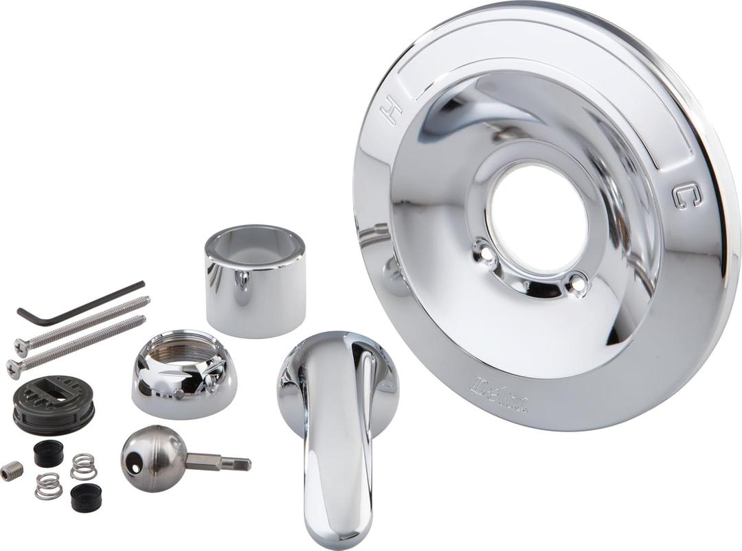 Delta Faucet Shower Handle Renovation Repair Trim Kit for Delta 600 Series Tub, Chrome RP54870