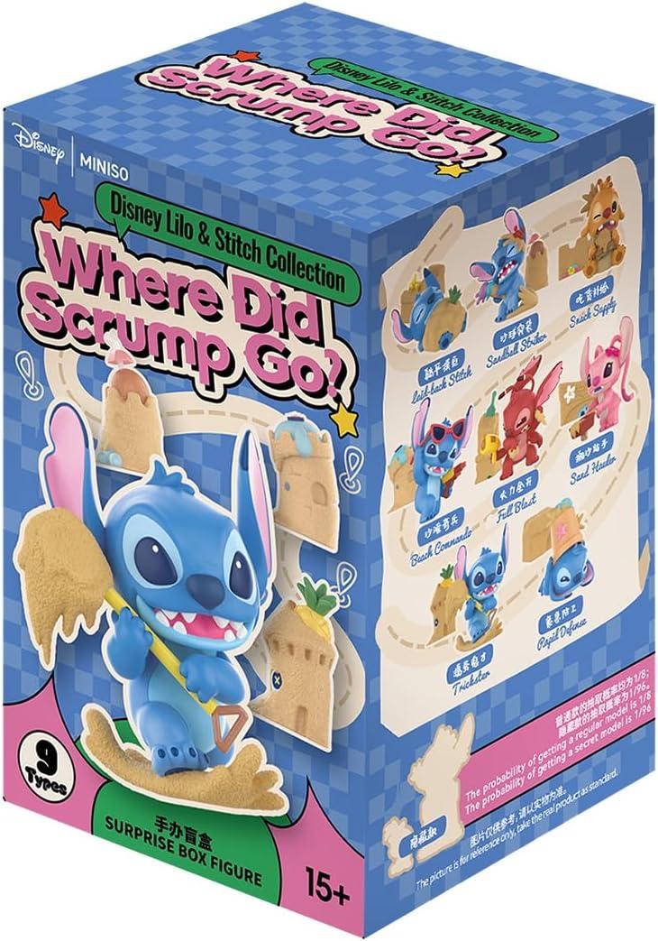 MINISO Disney Stitch Where Did Little Gold Go? Collection Blind Box - Random Mystery Box Figure, Cute Collectible Model for Home Desk Decor and Birthday Gifts