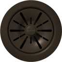 Elkay Quartz Perfect Drain 3-1/2" Polymer Disposer Flange with Removable Basket Strainer and Rubber Stopper Mocha