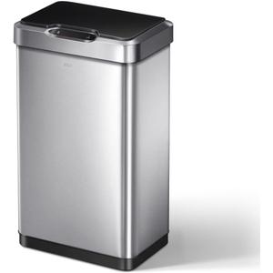 EKO Mirage-T Motion Sensor Kitchen Trash Can 50L / 13.2 Gallon – Automatic Touchless Stainless Steel Garbage Can with Soft Close Lid for Modern Kitchen, Home, Office, Garage