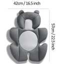 G Ganen Baby Comfort Support Cushion Stroller and Seat Comfort Cushion Insert Liner (Dark Grey)