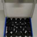 20 Pcs Black Small Chair Leg Floor Protectors for Hardwood Floors, Upgraded Rubber Chair Leg Caps with Felt Pads, Furniture Leg Feet Covers Protect Floors from Scratches Reduce Noise (Fit 0.8"-1")