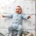 Trifold Pack and Play Mattress, 38"x26" Dual Sided Memory Foam