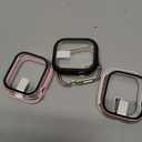 HANKN 6 Pack Hard PC Case for Apple Watch Series 11 10 46mm Tempered Glass Screen Protector Case, Full Protective Cover Iwatch Bumper Shockproof (Pink+Rose Gold+Starlight+Black+White+Clear, 46mm)