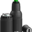 Asobu Frosty Beer Holder, 2 Go Vacuum Insulated Double Walled Stainless Steel Beer Can and Bottle Cooler with Beer Opener, BPA Free, Fits Standard 12oz, Ice Cold for Hours, Great Gift for Beer Lovers (Black)