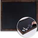 Loddie Doddie Wood Chalkboard Calendar - 18 in x 22 in, Rustic Frame, Mounting Hardware - Magnetic Chalkboard for Wall - Menu Board for Kitchen - Hanging Chalk Board Sign