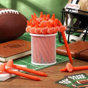 40 Pcs Football Pens Sports Party Favor Funny Football Accessories Ballpoint Pens Bulk Gifts for Company Office Colleagues Teacher Team Adults Birthday Goodie Bags Stuffer