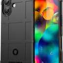 Slim Fit Case for iPhone 17,Rugged Shield Outdoor Durable Phone Case,Military Grade Anti-Drop Protection and Camera Lens Protection Cover for iPhone 17,HD Black