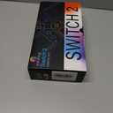 Switch 2 Accessories Bundle for Nintendo Switch 2,13 in 1 Travel Carrying Case Kit with Screen Protector,Clear Shell,Blue Red Silicone Cover for Joycons,20 Game Card Holder,4 Thumb Grip Caps,Black,2025