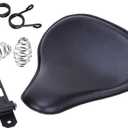Motorcycle 13" Cushion Softail Spring Bracket Seat for Harley Suzuki Yamaha Bobber-Black