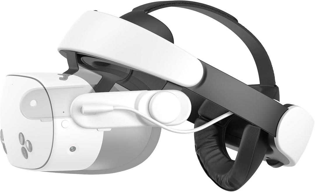 KIWI design H4 Boost Comfort Battery Head Strap Accessories for Meta/Oculus Quest 3/Quest 3s, Dual Fast Charge The VR Headset and Battery Strap in 2.5h, Halo Head Strap Reduce Facial Pressure