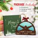 8 x Swimming Christmas Ornament 2025 - Swimming Gifts for Swimmers, Teen Boy Girls, Sports Gifts for Men, Women, Coaches, Athletes - 2-Layered Wooden Swimmer Ornaments for Tree Decorations