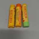 Burt's Bees Lip Balm - Original Beeswax, Cucumber Mint, Watermelon & Sweet Mandarin, With Responsibly Sourced Beeswax, Tint-Free, Natural Origin Treatment, 4 Tubes, 0.15 oz.