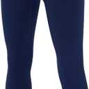 DEVOROPA Boys Leggings Youth Compression Pants Sports Tights Basketball Football Baseball Soccer Baselayer Slim/Regular/Husky (5T, Navy)