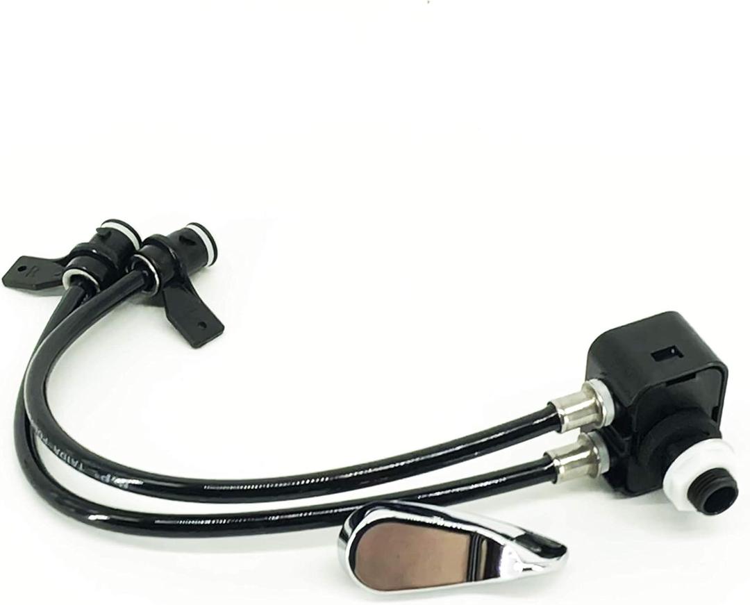 EcoFlush B8106-06R /BS004 RIGHT SIDE ONLY Flush Control Valve W/Tubes Including Handle - Replacement for Single Flush Models B8104 & B8106