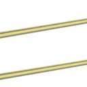 Newfun 24 Inch Brushed Gold Bath Towel Bar, 2Pcs Towel Racks for Bathroom Rod Classic SUS304 Stainless Steel Bathroom Towel Holder Wall Mounted