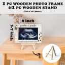 Grandparents Picture Frames, Baby Picture Frame New Grandparent Gifts, Baptism Gift For Newborn Baby Picture Frame, I Can't Wait To See You Frame, Tabletop Picture Frames With Easel (A24)