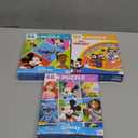 Disney Jigsaw Puzzles Set for Kids - Bundle with 3 Pack Puzzles Featuring Mickey Mouse, Minnie Mouse, Stitch, and More Plus Stickers | Disney and Friends Party Favors