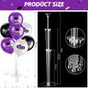 4 Set Balloon Stand Kits for Table Centerpieces Latex Table Balloon Holder with Congrats for 2026 Holiday Party Supplies Decoration Celebration(Purple) (Graduation)