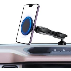 Phone Mount Holder for Ford Bronco 2021 2022 2023 2024 2025 2/4 Door, MagSafe Phone Mount, Magnetic Phone Holder for iPhone 17 16 15 14 13 12 Series, for Ford Bronco Accessories (Not for Bronco Sport)