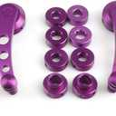 BESPORTBLE Window Crank Handle Replacement, Universal Window Winder Universal Window Winder Car Window Riser Handle Aluminum Alloy Automotive Replacement Riser (1 Pair, Purple)