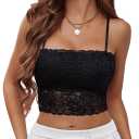 Avidlove Bralettes for Women Lace Spaghetti Strap Tank Top Tube Slim Basic Camisole XXL