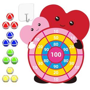 Valentines Day Gifts for Kids,30" Large-Dartboard Game,Valentine Gift Toys Exchange for Boys Girls Toddlers Classroom School Party Favor Supplies Decorations